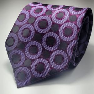 Andrea Garavani purple and black silk tie